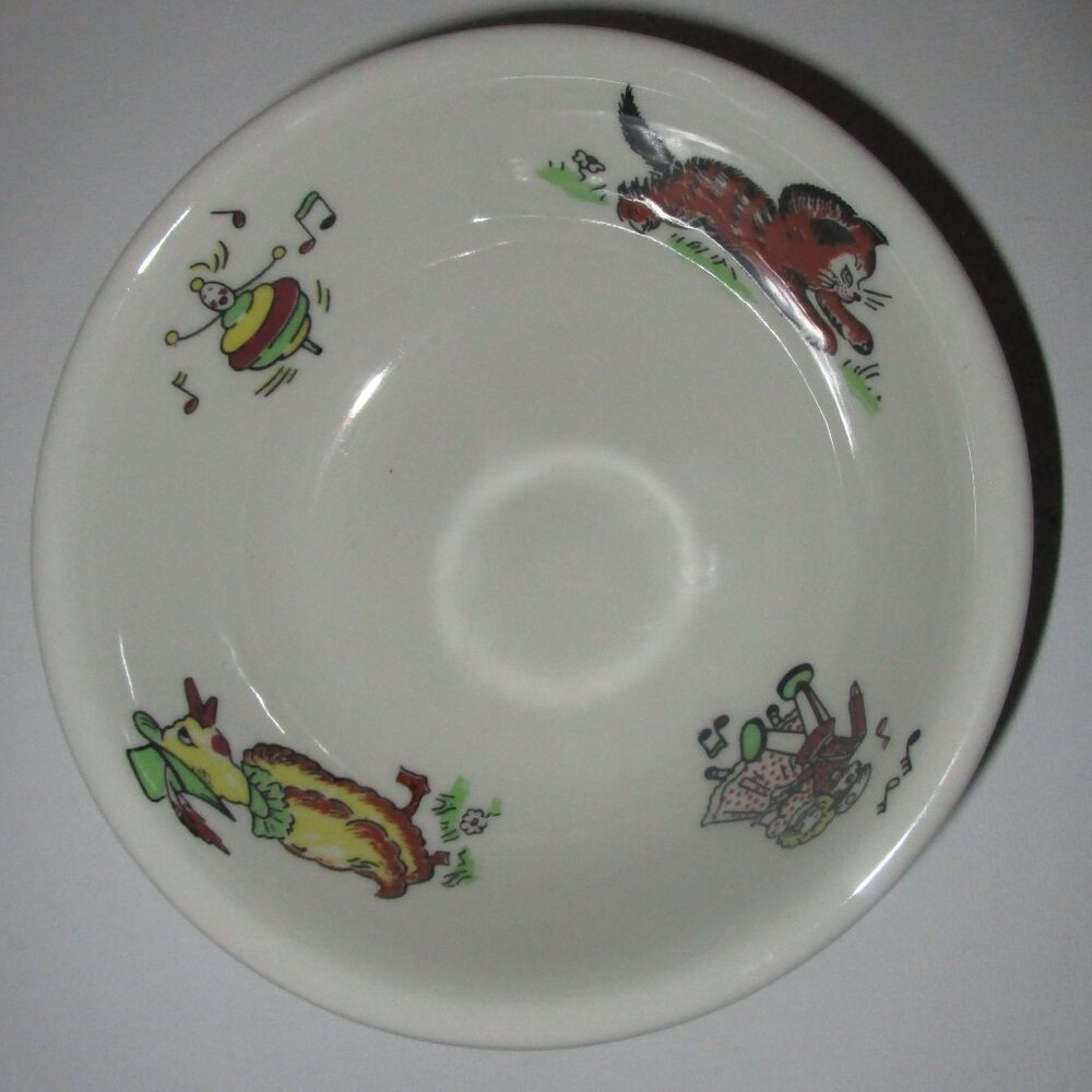 Vintage Children's Dish Bowl Mayer China Toyland Pattern